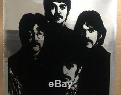 The Beatles blacklight poster original vintage Pin-up Mylar Silver Psychedelic