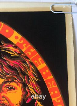 The Beatles original vintage black light poster psychedelic Beeghley pin-up 60's