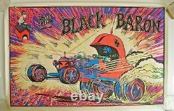 The Black Baron, Black Light Poster, 1970's