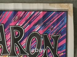 The Black Baron Snoopy Vintage Blacklight Poster Hot Rod Dragster Psychedelic UV