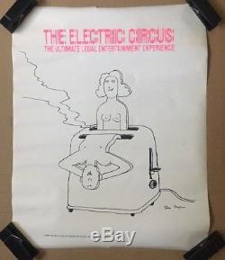 The Electric Circus Vintage Poster Tomi Ungerer Man & Woman Toaster Toast Bread