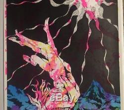 The Fall Vintage Blacklight Poster Psychedelic 1960's Pin-up 60s Man Woman Retro