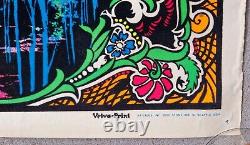 The Garden Black Light vintage Poster 1970 psychedelic