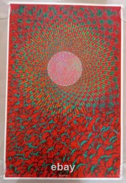The Inner Eye Vintage Black Light Poster Wilfred Satty East Totem West 1968 60s