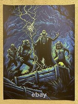 The Monster Squad Blacklight Dracula Movie Art Print Poster Mondo Dan Mumford