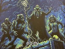 The Monster Squad Blacklight Dracula Movie Art Print Poster Mondo Dan Mumford