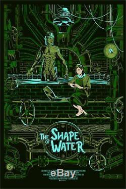 The Shape of Water Mainger Poster Screen Print Art Blacklight 24x16 17/70