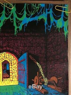 The Sorcerer Original Vintage Black Light Poster Psychedelic Head Shop Pin Up