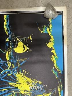 The Storm 1970 black light poster vintage psychedelic Nautical sea C2129