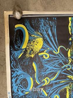 The Storm 1970 black light poster vintage psychedelic Nautical sea C2129