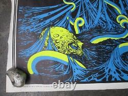 The Storm 1970 black light poster vintage psychedelic Nautical sea C2351