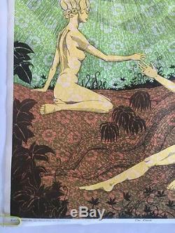 The Touch Vintage Black Light Poster 1969 Psychedelic Pin-Up Man & Woman 1960's