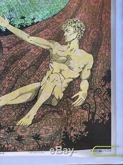 The Touch Vintage Black Light Poster 1969 Psychedelic Pin-Up Man & Woman 1960's