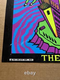 The Tower vintage Blacklight Poster 1969 pro arts Psychedelic Headshop 1960s