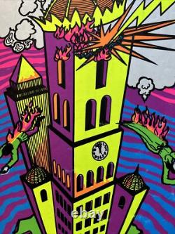 The Tower vintage Blacklight Poster 1969 pro arts Psychedelic Headshop 1960s