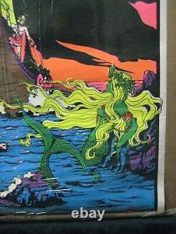 The Viking Black Light Vintage Poster 1971 Nautical Psychedelic Cng1187