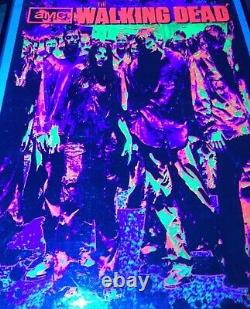 The Walking Dead Zombie Group Blacklight Poster Rare Blacklight Poster