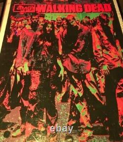 The Walking Dead Zombie Group Blacklight Poster Rare Blacklight Poster