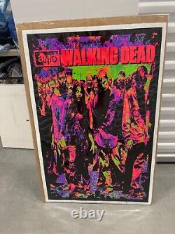 The Walking Dead Zombie Group Blacklight Poster Rare Blacklight Poster