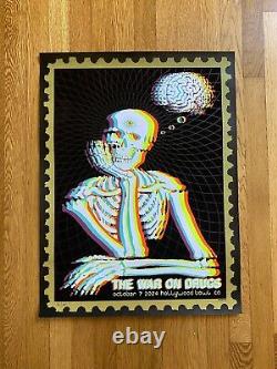 The War On Drugs Hollywood Bowl EMEK Blacklight Velvet Limited Ed Poster 2024