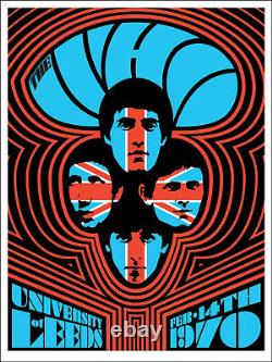 The Who 1970 Leeds #2 Ames Bros Glow in Dark Artist Proof Limited Edition XX/165