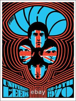 The Who 1970 Leeds #2 Ames Bros Glow in Dark Artist Proof Limited Edition XX/165