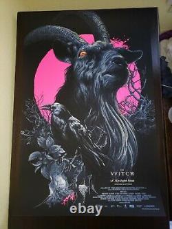 The Witch Black Phillip Print Poster Neon Pink Blacklight Not Mondo Sold Out