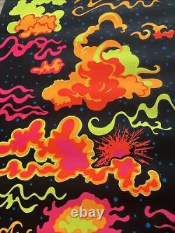 The clouds original vintage blacklight poster third eye 1969 psychedelic bell