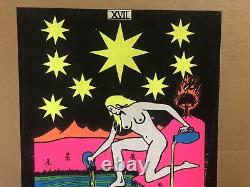 The star original vintage poster blacklight psychedelic 1960s Astrology Zodiac