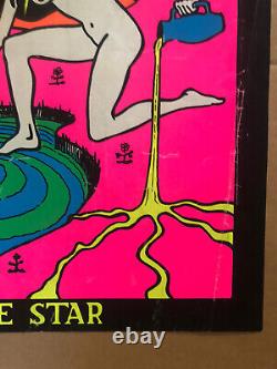 The star original vintage poster blacklight psychedelic 1960s Astrology Zodiac