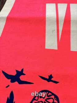 This Vacation Visit Vietnam-Vintage Blacklight Poster 1970s 23x35