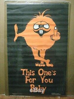 This one is for you baby Vintage Black Light Poster 1972 Inv#G4718