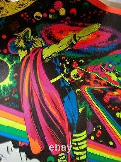 Thor Astral Marvel Third Eye Original Blacklight Poster Te4006 Jack Kirby 1971