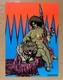 Tigress Vintage Poster Blacklight Pro Arts 1977 Warrior Woman Tiger Velvet 1970s