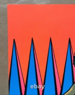 Tigress Vintage Poster Blacklight Pro Arts 1977 Warrior Woman Tiger Velvet 1970s