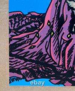 Tigress Vintage Poster Blacklight Pro Arts 1977 Warrior Woman Tiger Velvet 1970s