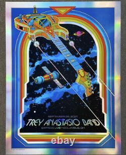 Trey Anastasio Band Poster Columbus OH 21 FOIL Blacklight! SIGNED! Only 20