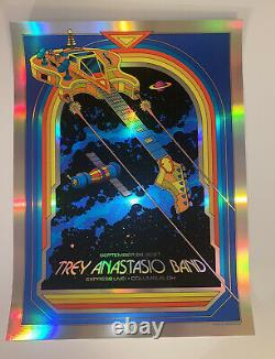 Trey Anastasio Band Poster Columbus OH 21 FOIL Blacklight! SIGNED! Only 20