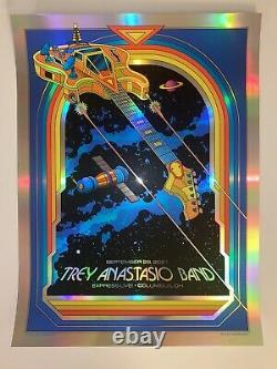 Trey Anastasio Band Poster Columbus OH 21 FOIL Blacklight! SIGNED! Only 20