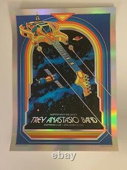 Trey Anastasio Band Poster Columbus OH 21 FOIL Blacklight! SIGNED! Only 20