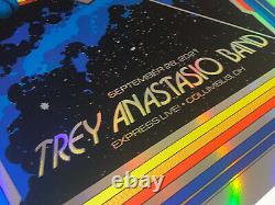 Trey Anastasio Band Poster Columbus OH 21 FOIL Blacklight! SIGNED! Only 20