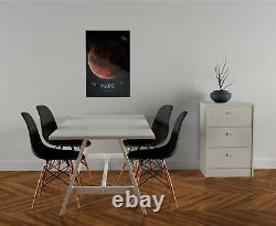 Triptych Of Luminous Pictures Outer Space Glow in the Dark Home Decor 45x32 cm