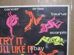 Try it! You'll like it like it Vintage Poster 1970's black light positions 20268