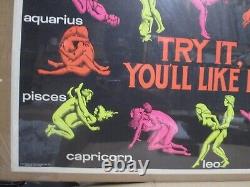 Try it! You'll like it like it Vintage Poster 1970's black light positions 20268