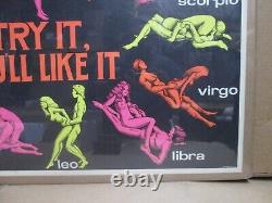 Try it! You'll like it like it Vintage Poster 1970's black light positions 20268