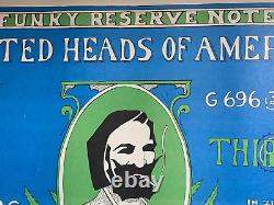 UNITED HEADS of AMERICA #13 VINTAGE 1970 BLACKLIGHT HEADSHOP POSTER By Joker