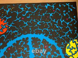 UNIVERSAL PEACE VINTAGE 1971 BLACKLIGHT HEADSHOP POSTER By WESPAC VISUAL W296