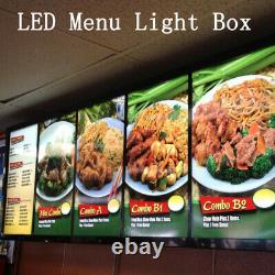 Ultra-thin LED Light Box Restaurant Cafe Poster Illuminate Frame Menu Board Sign