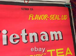 VIETNAM BRISK TEA VINTAGE 1969 BLACKLIGHT HEADSHOP POSTER By Jim Fox -NICE