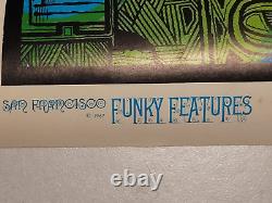 VINTAGE 1967 BLACKLIGHT POSTER zodiac VIRGO Astrology Funky Features ABSTRACT